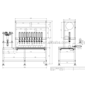 Four head of semi-auto 200CPH Beer Can filling line machine for small brewery